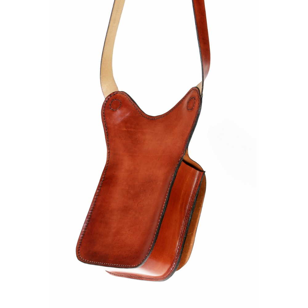 Sacoche holster homme fabrication artisanal tout cuir