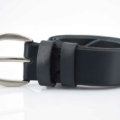 Ceinture noire en cuir "David"