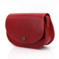 Petit sac rouge en cuir avec bandoulière "Ema"